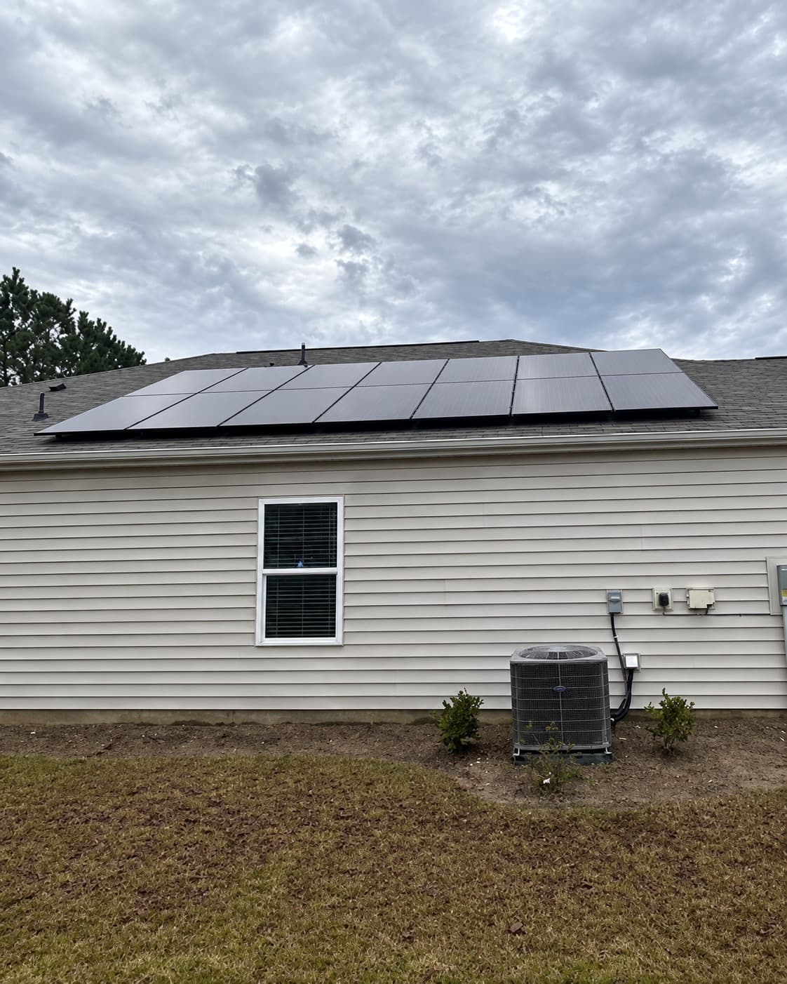 Residential rooftop solar installation completed by Roof and Solar Industries